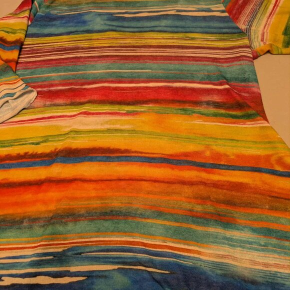 Amma Designs Tie Dye Tunic/Shirt Dress Womens XL Made in LA Multicolor Pullover - Picture 8 of 9